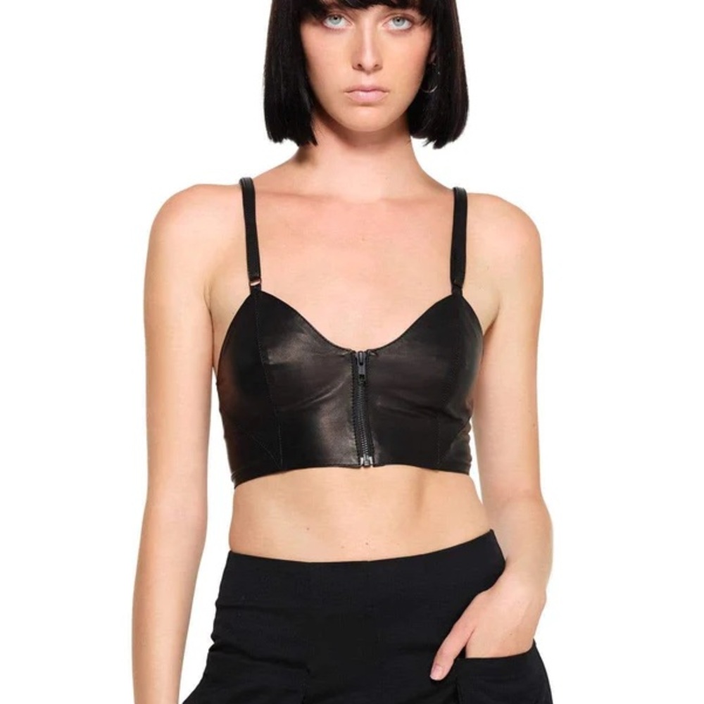 JONNY COTA Leather Bra